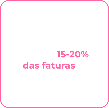 15-20% das faturas